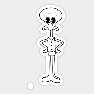 Vintage Squidward 2 Sticker